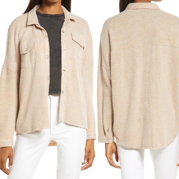 Treasure Bond Fleece Shirt Jacket 